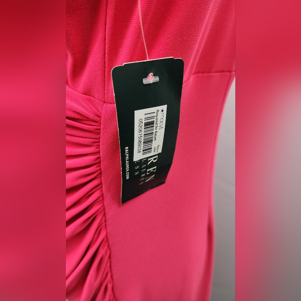 LAUREN BY RALPH LAUREN ESSENTIALS KNEE LENGTH SLEEVELESS COCKTAIL DRESS, SIZE 14 - Picture 5 of 9